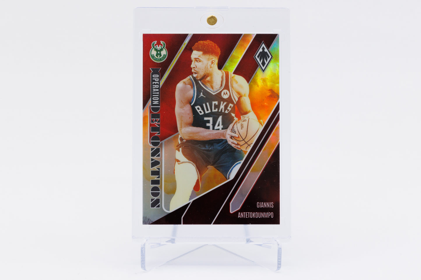 2023-2024 Panini Phoenix - Giannis Antetokounmpo 5/125 Operation Detonation Red