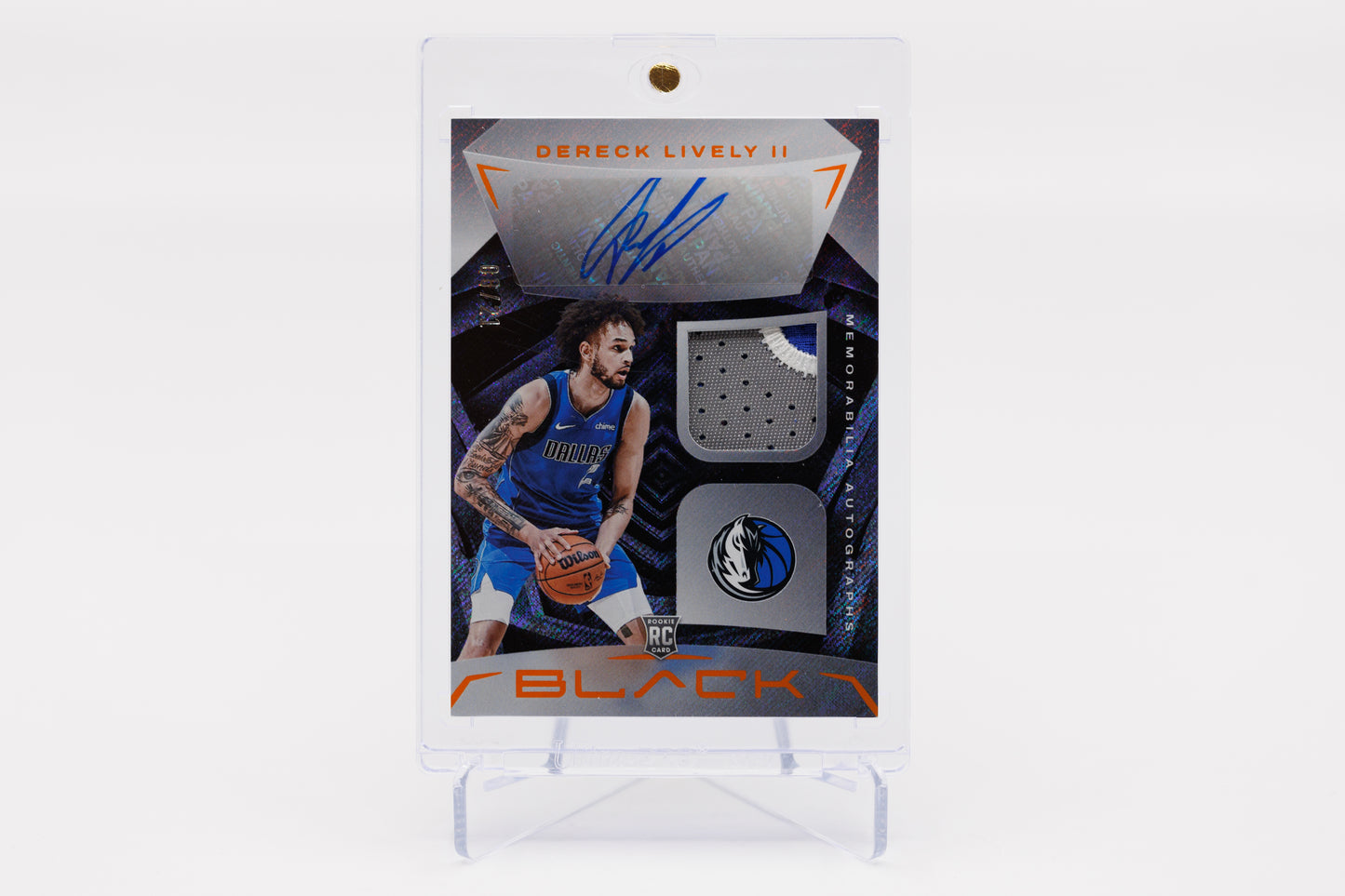 2023-2024 Panini Black - Dereck Lively II 8/21 Black Rookie Patch Auto