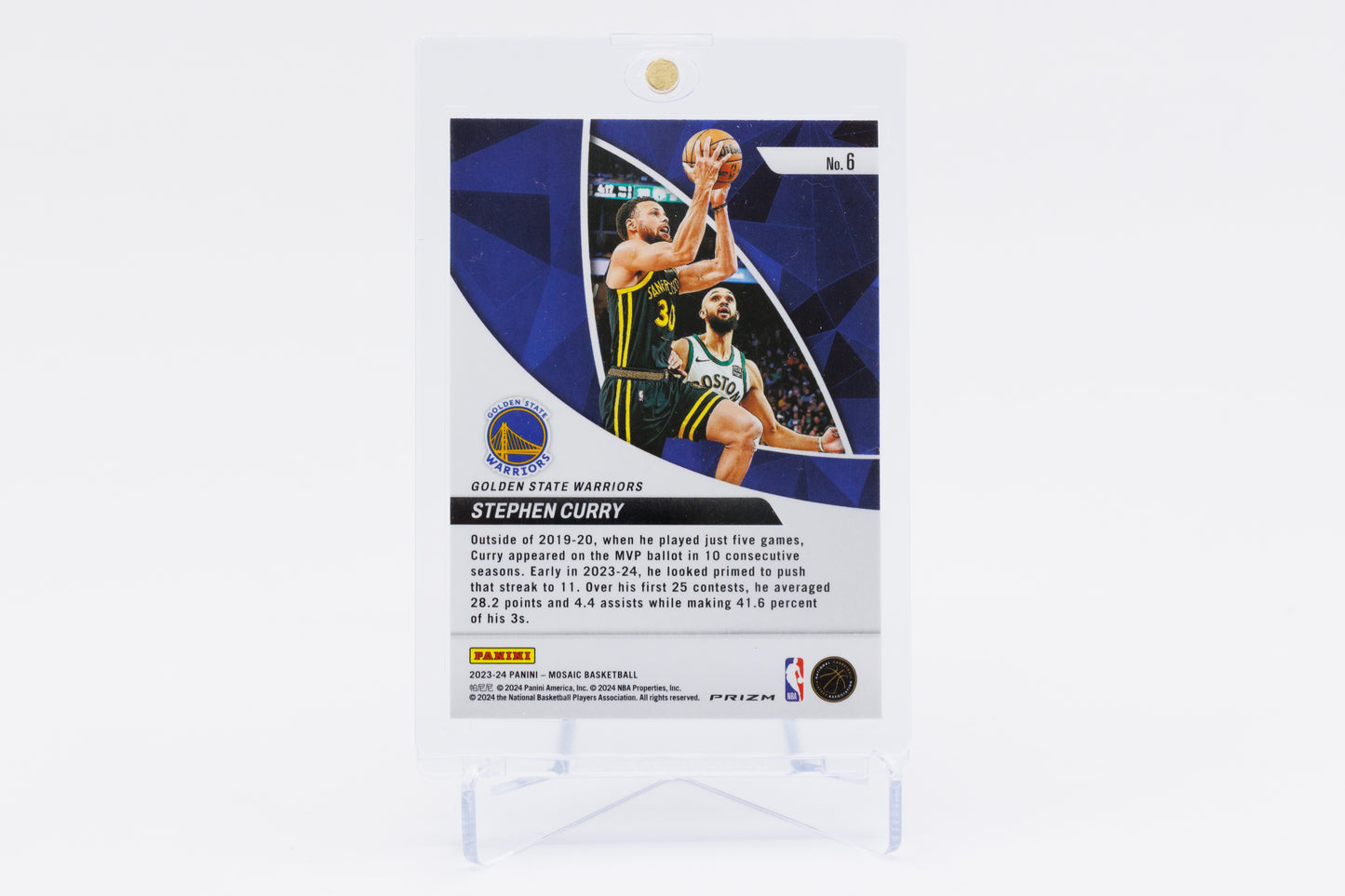 2023-2024 Panini Mosaic - Steph Curry Elevate Silver