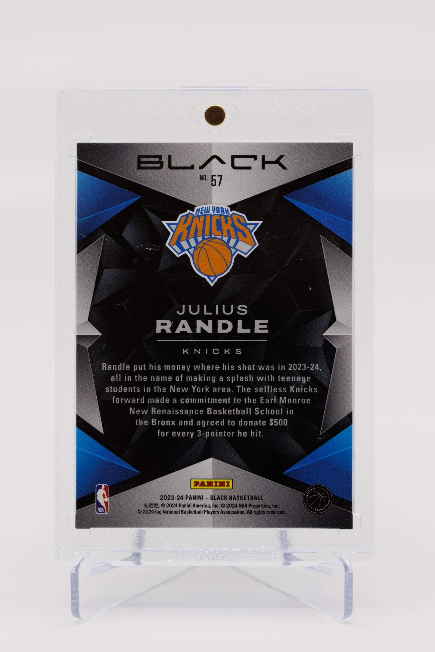 2023-2024 Panini Black Julius Randle 2/3