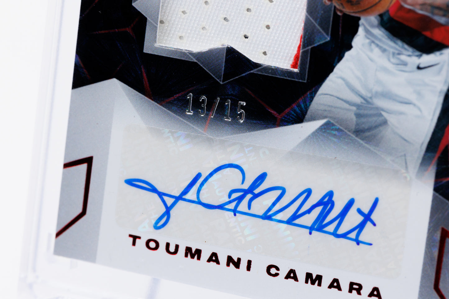 2023-2024 Panini Black - Toumani Camara Rookie 13/15 Patch Auto Ruby FOTL