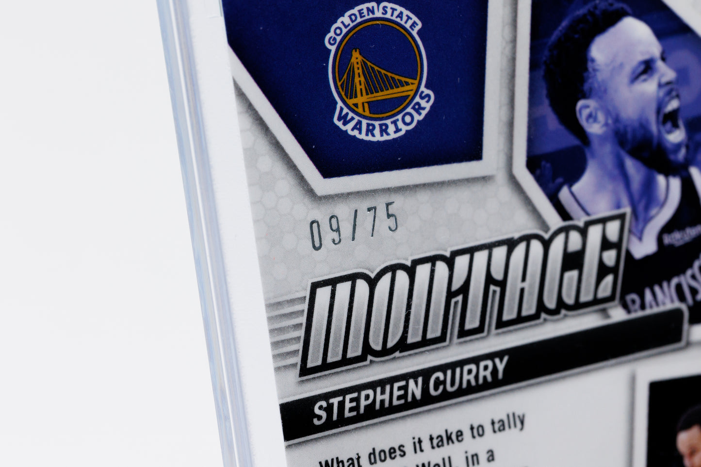 2023-2024 Panini Mosaic - Steph Curry 9/75 Montage - Teal Prizm