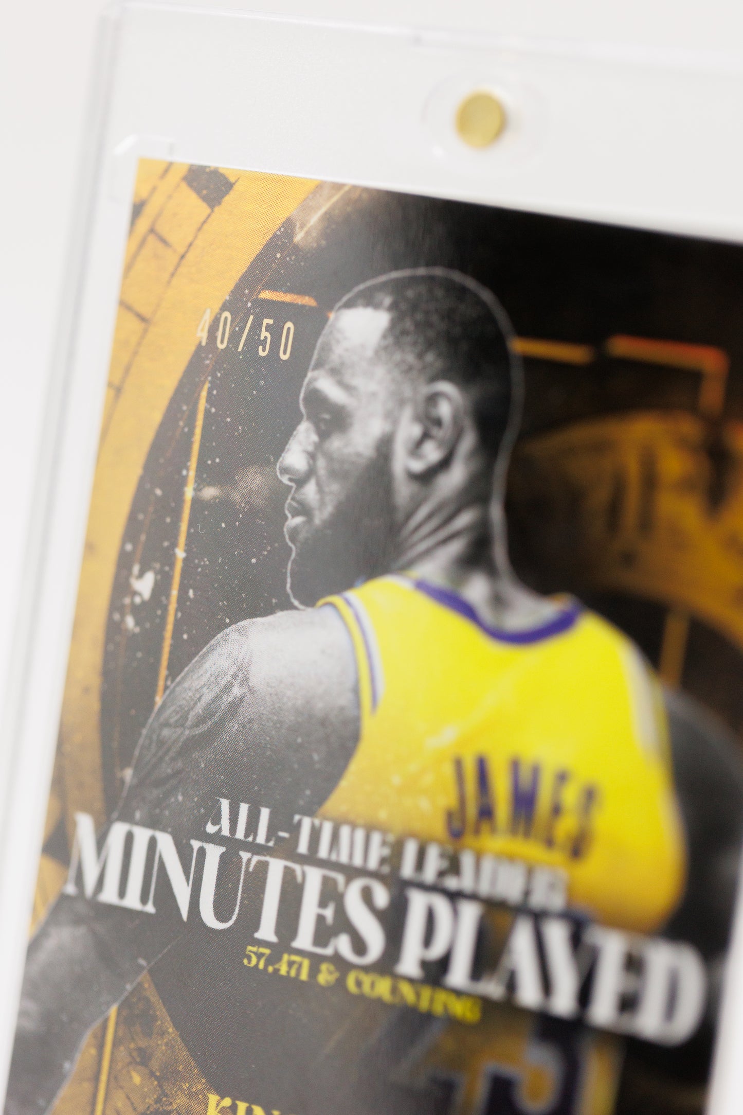 2024 Topps Now - LeBron James All Time Leader Minutes Played Gold Parallel #40/50