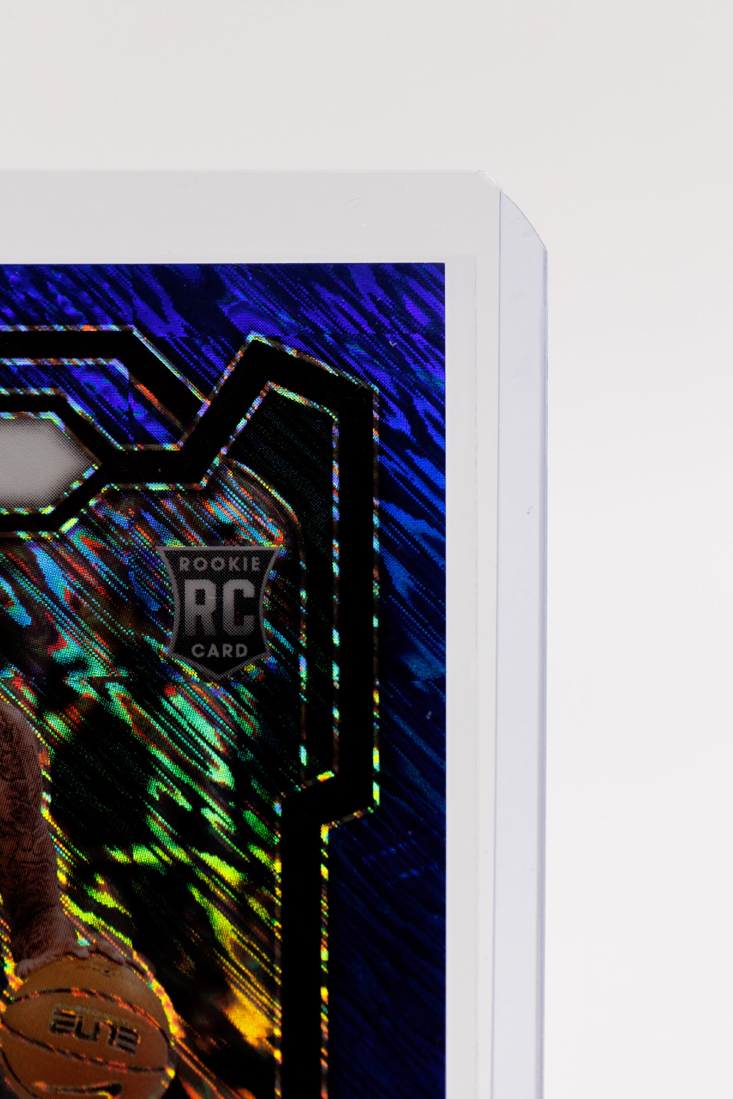 2024-25 Panini Prizm Draft Picks Jalen Bridges Rookie Card Blue Shimmer FOTL /19