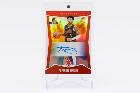 2023-2024 Panini Phoenix - Anfernee Simons 19/99 Ascension Auto