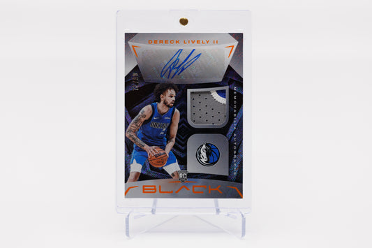 2023-2024 Panini Black - Dereck Lively II 8/21 Black Rookie Patch Auto