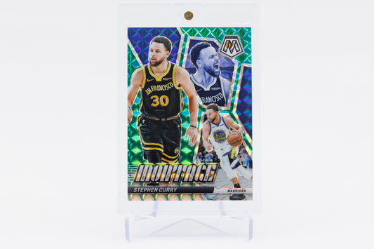 2023-2024 Panini Mosaic - Steph Curry 9/75 Montage - Teal Prizm