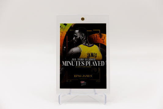 2024 Topps Now - LeBron James All Time Leader Minutes Played Gold Parallel #40/50