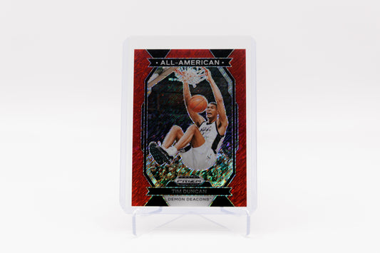 2024 Panini Prizm Draft Picks - Tim Duncan - All-American Red Shimmer 5/9 FOTL